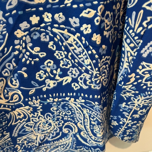 Savanna Jane Blue Embroidered Blouse size large NWT - Picture 12 of 16